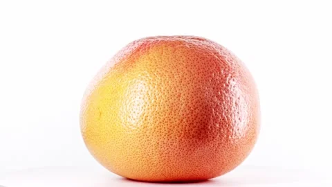 Grapefruit isolated on white background. fruit minimalism Stock Footage 148408983
