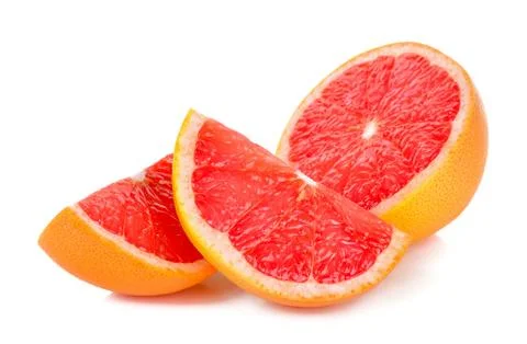 Grapefruit isolated on the white background Stock Photos