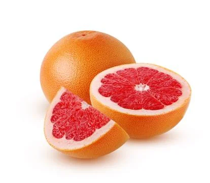 Grapefruit isolated on a white background. Stock Photos