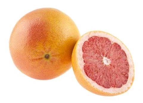 Grapefruit isolated on white background Stock Photos
