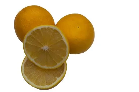 Grapefruit isolated on white background. Stock Photos