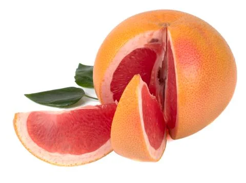 Grapefruit isolated on white background Stock Photos