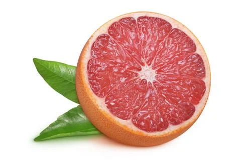 Grapefruit on isolated white background Stock Photos