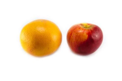 Grapefruit isolated on white Stock Photos