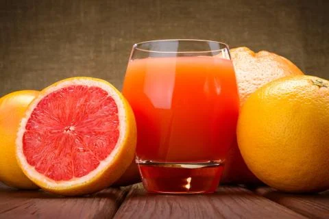 Grapefruit juice Foto stock