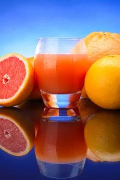 Grapefruit juice Stock Photos