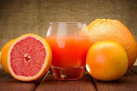 Grapefruit juice Stock Photos