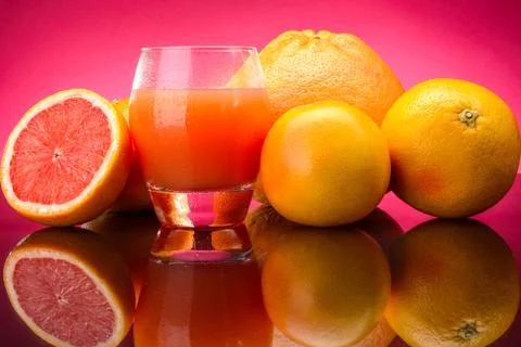 Grapefruit juice Foto stock