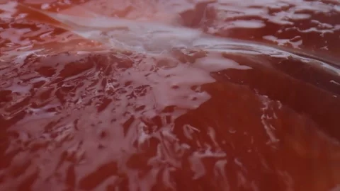 Grapefruit macro shooting,isolated half grapefruit on yellow background rotates Stock Footage 131611061