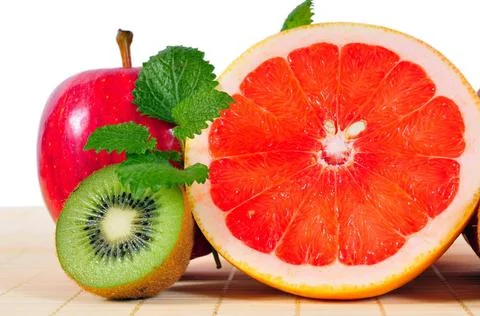 Grapefruit Obst Vitamine Zitrusfrüchte Obst Vitamine Zitrusfrüchte Gesundh. Stock Photos