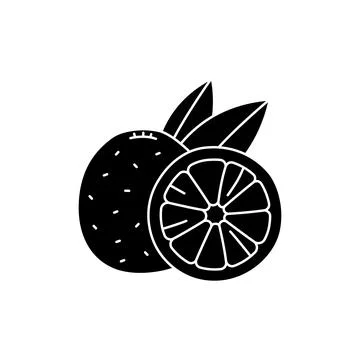 Grapefruit olor line icon. Essential oils fruit seeds. Stock Illustration