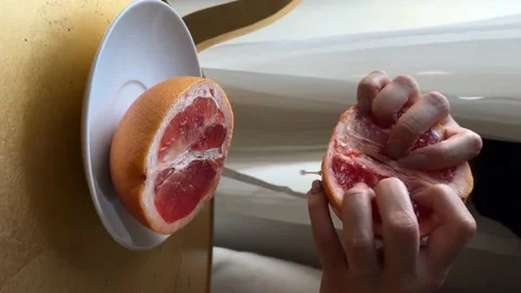 Grapefruit press Stock Footage 201384358