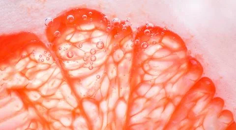 Grapefruit pulp. Refreshing grapefruit drink, cocktail. Grapefruit and lemon  Stock Photos