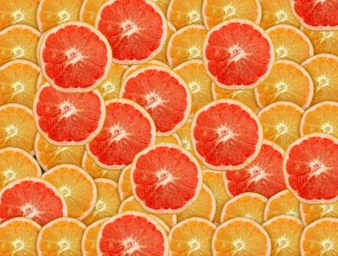 Grapefruit seamless pattern Close up photo, fruit pattern concept Foto stock