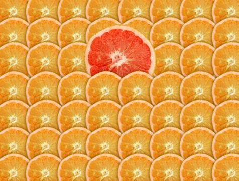 Grapefruit seamless pattern Close up photo, fruit pattern concept Stock Photos