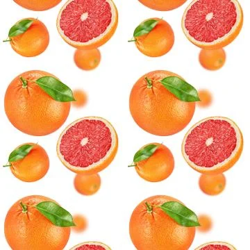 Grapefruit seamless texture or pattern Foto stock