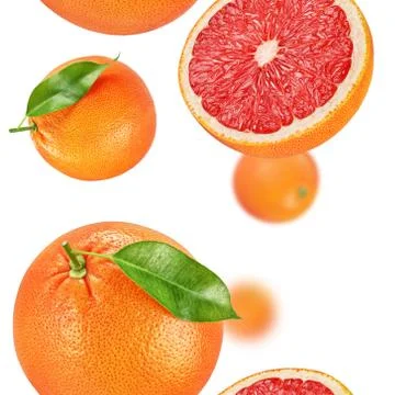Grapefruit seamless texture or pattern Stock Photos