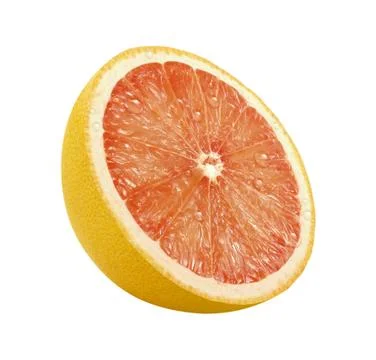 Grapefruit slice isolate Stock Photos