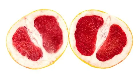 Grapefruit slice Stock Photos