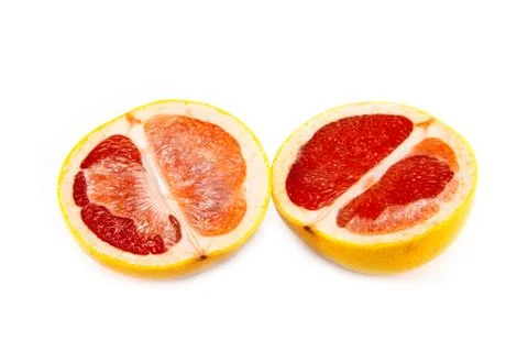 Grapefruit sliced and stacked Stock Photos