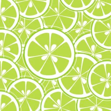 Grapefruit slices background Stock Illustration