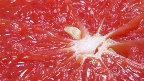 Grapefruit Slices In Extreme Close Up 库存影片 97292923