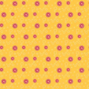 Grapefruit slices Stock Illustration