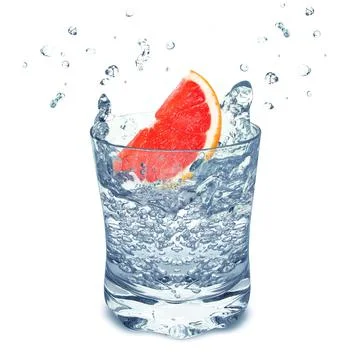 Grapefruit splash Stock Photos