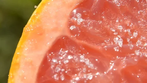 Grapefruit with sugar Stock Footage 96236290