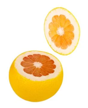 Grapefruit - very useful fruit. It is possible to squeeze out tasty juice of  Stock Photos