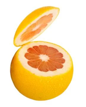 Grapefruit - very useful fruit. It is possible to squeeze out tasty juice of  Stock Photos