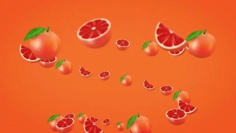 Grapefruit vortex video, grapefruit juice background video Stock Footage 279146746