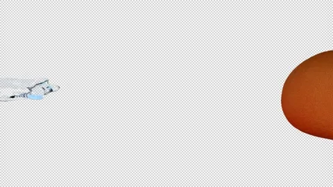 Grapefruit Water Splash on Transparent Background (Super Slow Motion) Stock Footage 136633855