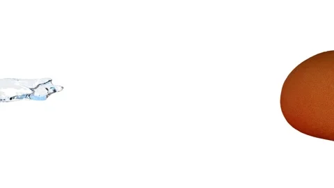 Grapefruit Water Splash on White Background (Super Slow Motion) Stock Footage 136633883