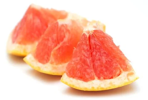 Grapefruit on a white background Stock Photos
