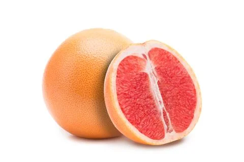 Grapefruit on a white background Stock Photos