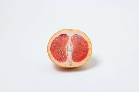Grapefruit on a white background. Stock Photos