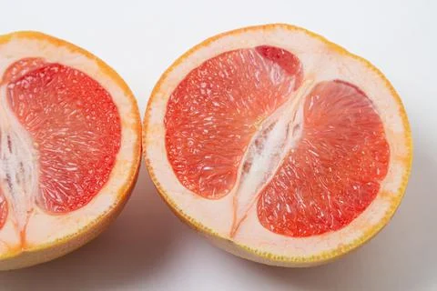 Grapefruit on a white background. Stock Photos
