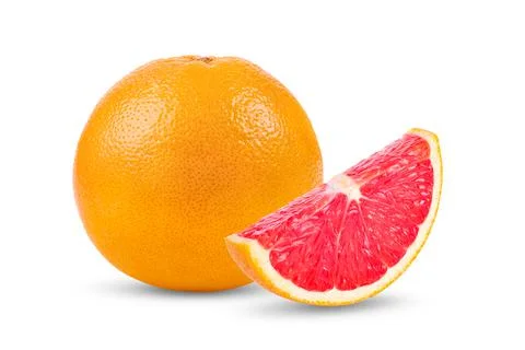 Grapefruit on white background Stock Photos