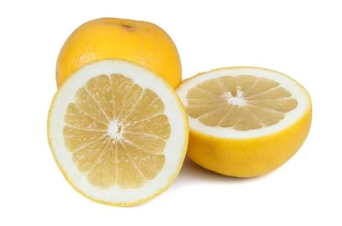 Grapefruits on white background Stock Photos