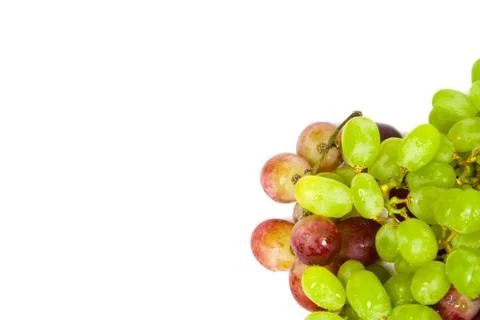 Grapes and left down copyspace Stock Photos