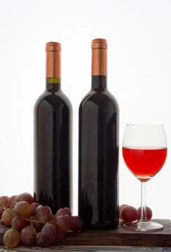 Grapes and wine Stock Photos