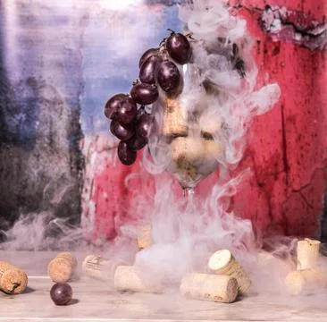 Grapes are a non-climacteric type of fruit Stock Photos