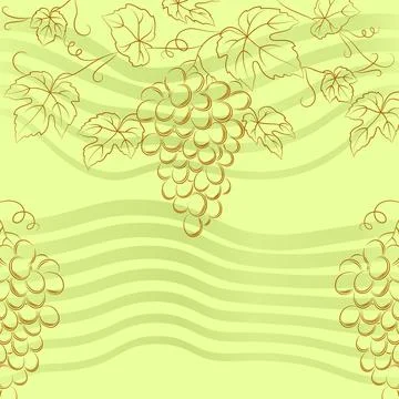 Grapes Background Stock Illustration