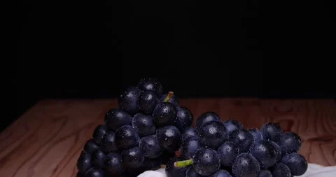 Grapes on a board. Stock Footage 156619941