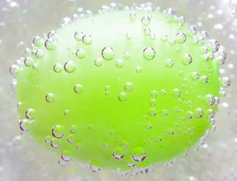 Grapes in the bubbles Stock Photos