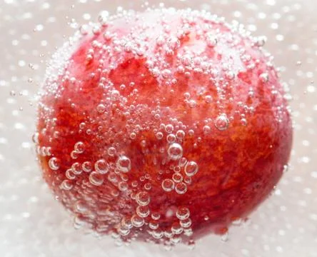 Grapes in the bubbles Stock Photos