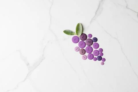 Grapes button Stock Photos