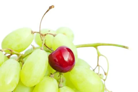 Grapes cherry isolated on white Foto stock