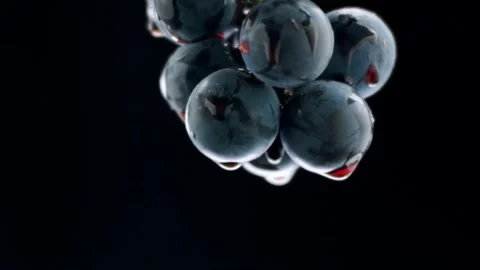 Grapes close up. Loop motion. Taste Luxury Grapes. Creative Vine. Stock Footage 247505684